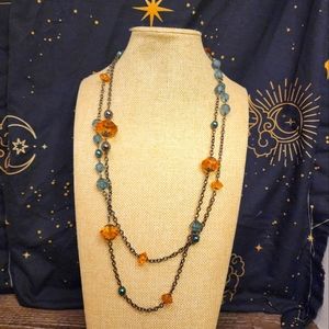 Treska Multi-Layer Beaded Asymmetrical Necklace
